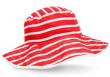 Dětský klobouček s UV Kidz Striped oboustranný  - Červený