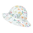 Dívčí klobouk mušelín Esito Meadow bílá - XS
