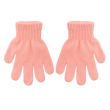 Dětské pletené prstové rukavice 1 - 2 roky - Růžové