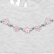 Kojenecké šatičky s krátkým rukávem New Baby Summer dress růžovo-šedé