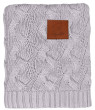 Pletená kostkovaná deka Bambus 80 x 100 cm Infantilo - Šedá