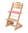 Dětská rostoucí židle Jitro Plus Buk - Růžový klín + růžová