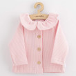 Kojenecký kabátek na knoflíky New Baby Luxury clothing Laura růžový - Vel. 92