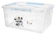 Domácí úložný box velký "Mickey & Minnie" - Matná modrá