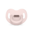 Šidítko anatomické silikon 6-18 m SX PRO Colour Essence Suavinex - Světle růžové