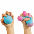 Barvu měnící antistresový míček Needoh 1 ks Schylling - Modrá/růžová