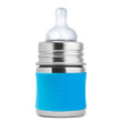 Nerezová kojenecká láhev Pura 150 ml - Aqua