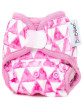 Novorozenecké extra jemné svrchní kalhotky suchý zip Bobánek - Trojúhelníčky
