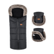 Set zimní fusak Arctic 4v1 + rukavice na kočárek Furry Petite & Mars - Forever Black