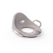 Protiskluzové sedátko na WC s vysokým opěradlem, Dolu  - šedá