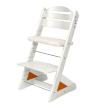 Dětská rostoucí židle Jitro Plus bílá - Třešeň klín + lněný