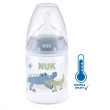 NUK First Choice láhev s kontrolou teploty 150 ml - MODRÁ KROKODÝL