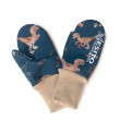 Palcové rukavice softshell Dinoušek Modrák Modrá Esito - Vel. 3-5 let
