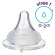 Náhradní savička pro kojeneckou láhev 2 ks b.box - Nízký průtok