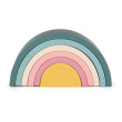 Hračka silikonová skládací Rainbow 12 m+ Petite&Mars - Misty Green