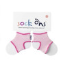 Sock ons - držák ponožek - Růžová 6-12m