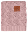Pletená kostkovaná deka Bambus 80 x 100 cm Infantilo - Růžová