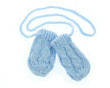 Kojenecké rukavičky pletené, zimní - Vel. 56-68 (0-6 m) Baby Nellys - Sv. modré