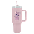 Lilo a Stitch cestovní hrnek s brčkem 1 200 ml - Růžový