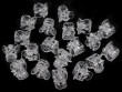 Skřipec do vlasů malý 10x13 mm transparent 10 ks 
