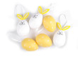 Velikonoční vajíčka k zavěšení 6 ks - Žlutá