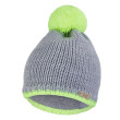 Čepice pletená neon Outlast ® - sv.šedá/žlutá bambule - Vel. 4 (45-48 cm)