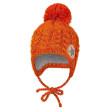 Čepice pletená zavazovací copánky LA Outlast ® Medová - Vel. 3 (42 - 44 cm)
