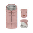 Zimní set fusak Jibot 3v1 + rukavice na kočárek Jasie Petite & Mars - Dusty Pink