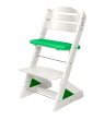 Dětská rostoucí židle Jitro Plus bílá - Zelený klín + zelený
