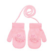 Palcové rukavičky se šňůrkou Princess 2–3 roky - Růžové