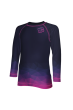 Dětské funkční tričko s dlouhým rukávem Mozaika fialová/tmavá Wamu - Vel. 122-128