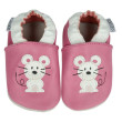 Kožené capáčky 12-18 m (21) 14 cm Capiki - Myška Jůlinka