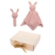Dárková sada s chrastítkem Bunny Jabadabado  - Pink