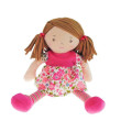 Bonikka Dames látková panenka 25 cm - Fran růžové šaty