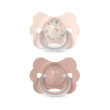 Dudlík SX Pro fyziologický 2 ks Butterfly Wonderland New 0-6 m Suavinex  - Růžový/růžový