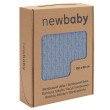 Bambusová pletená deka New Baby se vzorem 100 x 80 cm - Blue