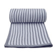 Dětská pletená deka pruhy T-Tomi - White + Grey