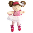 Doudou Jolijou Panenka mini baletka "Les Tutus" 23 cm - Světle růžové šaty