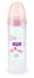 First Choice láhev plastová silikonová savička New classic 250ml NUK - Růžová + tyrkysová