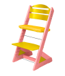 Dětská rostoucí židle Jitro Plus barevná  - Růžová + žlutá