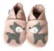 Kožené capáčky Barefoot Vel. XXL (2-3 roky) Hopi Hop - Srnka