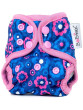 Novorozenecké svrchní kalhotky patentky Bobánek - Modré květiny