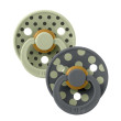 Dudlík z prírodního kaučuku Colour Polka 0 - 6 měsíců Bibs - Sage-iron