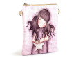 Dívčí kabelka 15 x 18,5 cm - Růžová s hvězdičkou
