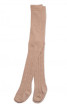Dětské punčocháče bavlněné s žakárovým vzorem, pískové - Vel. 56-62