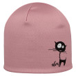 Dívčí funkční čepice s fleecem Picowinter Kočka růžová RDX - Vel. 2