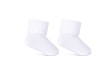 Kojenecké ponožky ohrnovací bílé Be Snazzy - 0 - 3 měsíce
