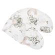 Povlak na kojící polštář New Baby - Sloníci bílo-šedý