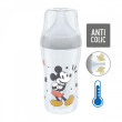 Perfect Match láhev Mickey s kontrolou teploty 260 ml Nuk - Šedá