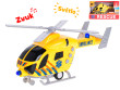 Helikoptéra ambulance 20 cm na setrvačník světlem a zvukem - Žlutá